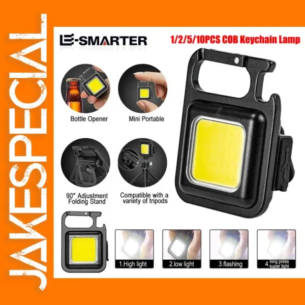 Multifunctional Portable Keychain LED Flashlight