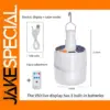 Solar Powered LED Bulb for Camping and Home