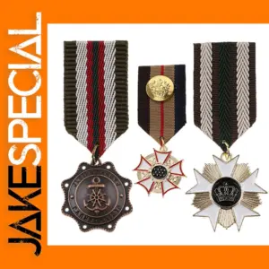 Crown Star Brooch Pin Medal for Uniforms