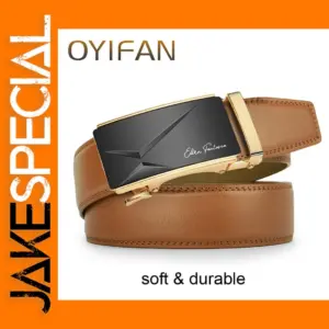 Men's Automatic Leather Business Belt