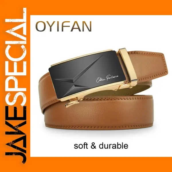 Men's Automatic Leather Business Belt