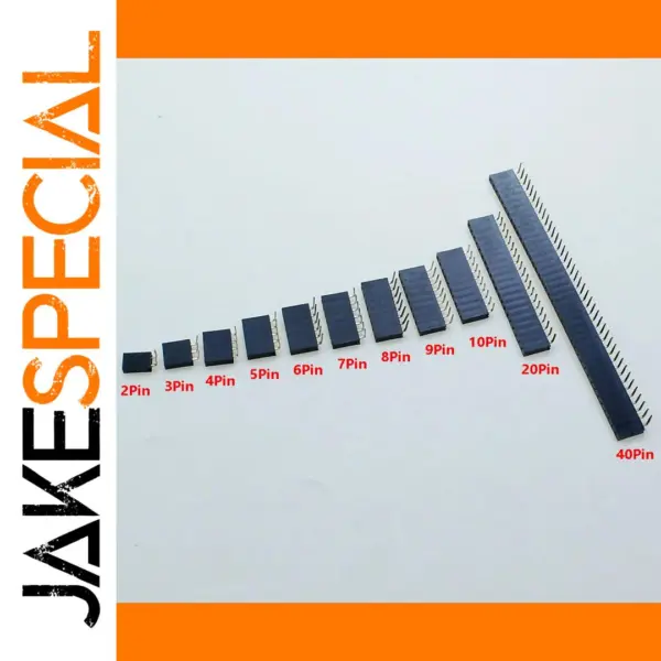 10Pcs 2.54mm Female Header Connectors Set