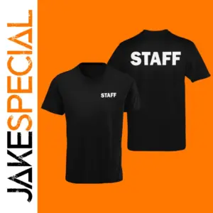 Staff Print Cotton T-Shirt for Men