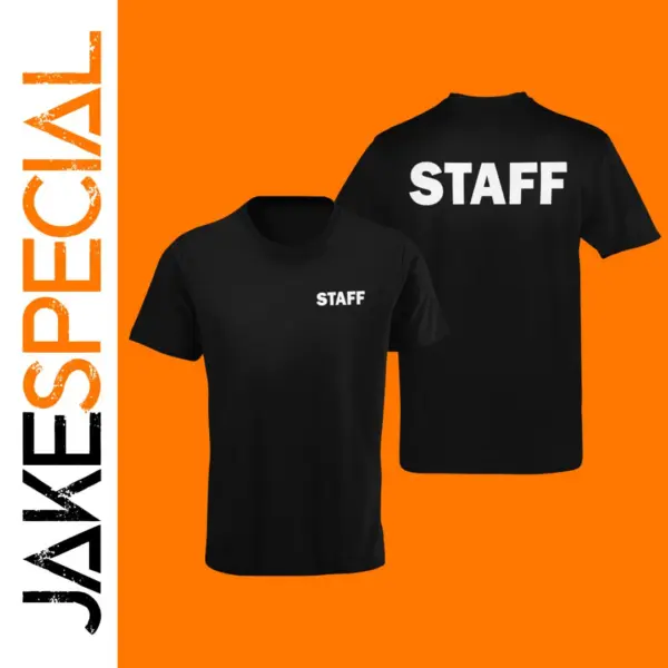 Staff Print Cotton T-Shirt for Men