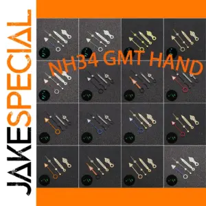 Blue-Green NH34 GMT Watch Hands for NH34 Movement