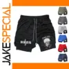 Anime Print Sports Shorts for Men