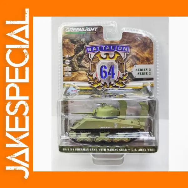 1:64 Scale Diecast M4 Sherman Tank Model