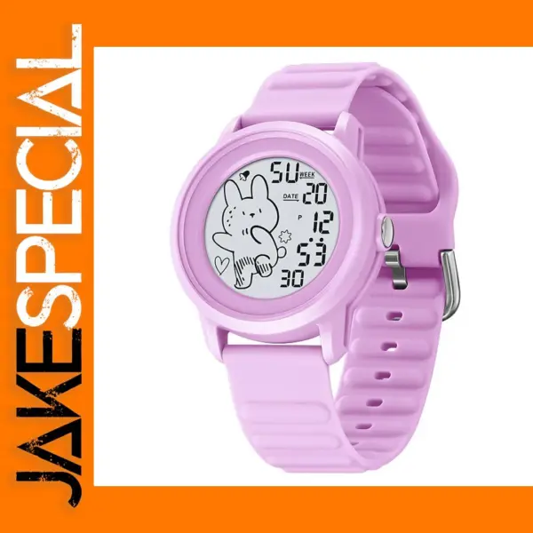 Cartoon Rabbit Digital Watch for Kids