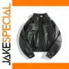 Men's PU Leather Motorcycle Jacket for Winter