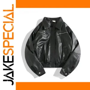 Men's PU Leather Motorcycle Jacket for Winter