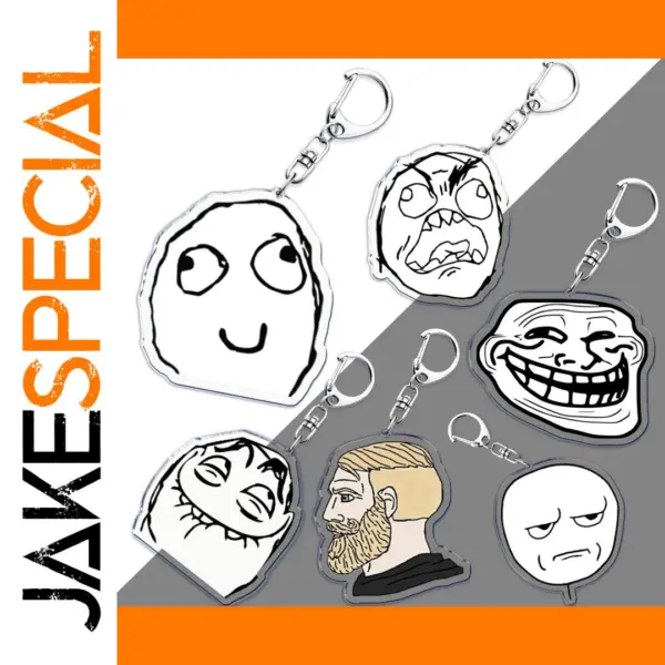 TrollFace Keychain for Bags and Accessories