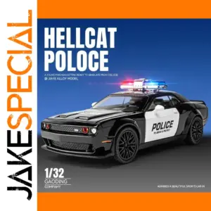 1:32 Dodge Challenger Hellcat Police Car Model