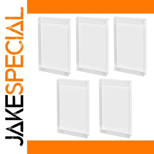 5-Pack Clear Game Cartridge Storage Cases
