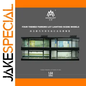 1:64 Scale Car Parking Scene Lighting Model