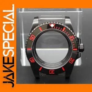 40mm Black Watch Case with Sapphire Glass