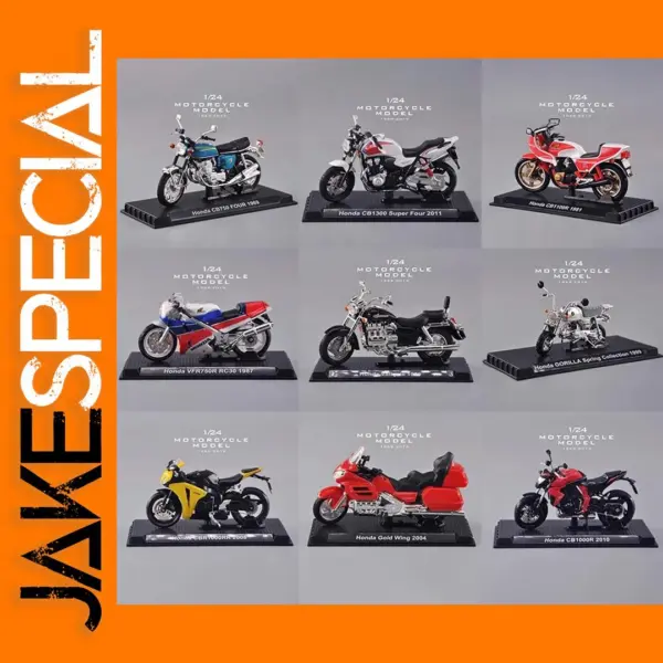 1:24 Scale Diecast Honda Heavy Duty Motorcycle