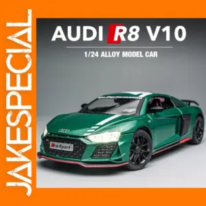 1/24 R8 V10 Alloy Sports Car Model with Lights