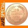1880 Bulgaria 10 Santim Copper Replica Coin