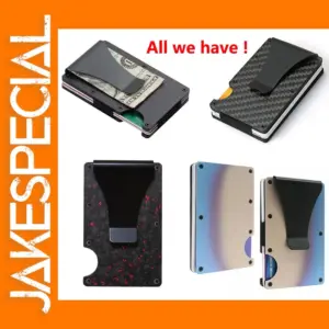 Minimalist Aluminum RFID Wallet for Cards