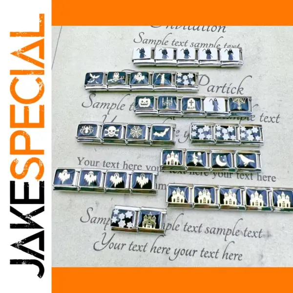 Gothic Bats Castle Charm Bracelet for DIY