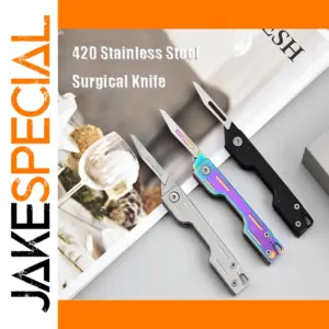 Mini Folding Scalpel Knife with 10 Blades