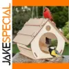 Hanging Wooden Bird Feeders Set