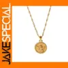 Angel Pendant Necklace with Water-wave Chain