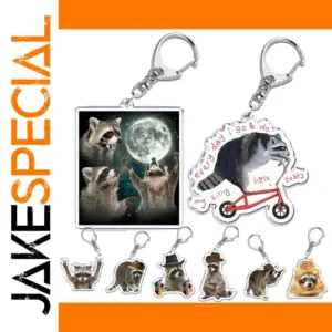 Cute Raccoon Keychain for Bags and Gifts