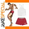 Anime Baki Print Shorts and Vest Set