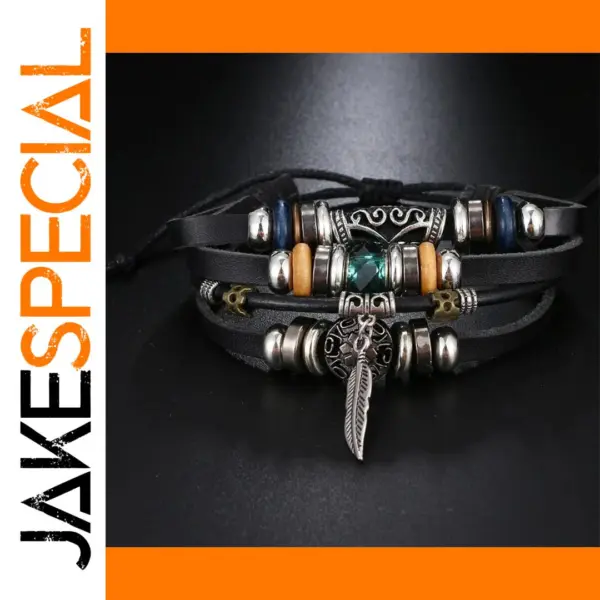 Turkish Eye Leather Bracelet for Unisex
