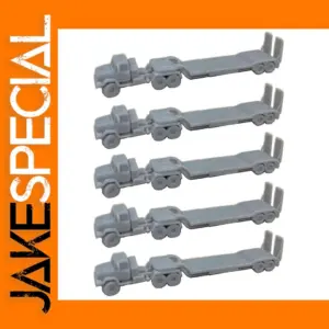 5PCS KrAZ6446 Resin Tank Trailers Model Set