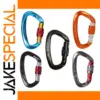 25KN D-Shaped Screw Lock Climbing Carabiner