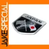 Metal Japanese Flag Motorcycle Emblem Sticker