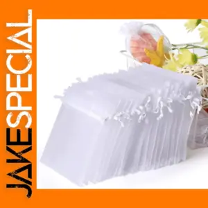 50Pcs 4x6 Inch Organza Drawstring Bags