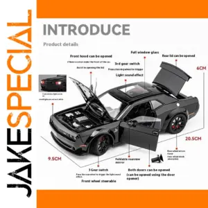 1:24 Dodge Challenger SRT Hellcat Diecast Model
