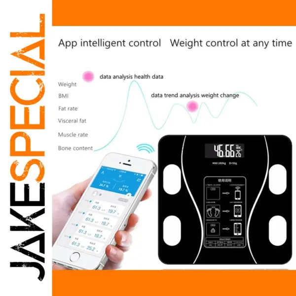 Smart Wireless Body Fat Scale with App