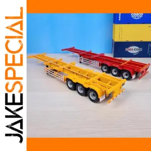 1:24 Scale Alloy Skeleton Container Semi-Trailer