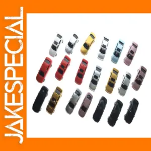 50pcs Plastic Model Cars for Train Layout