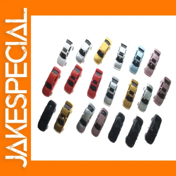 50pcs Plastic Model Cars for Train Layout