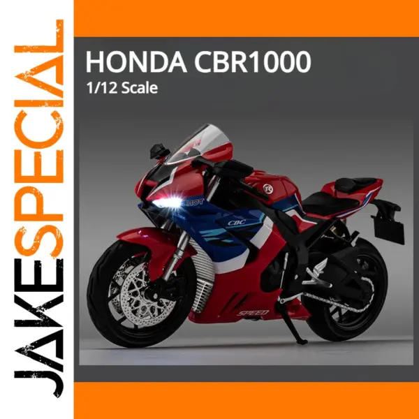 1:12 Scale Honda CBR1000 Metal Motorcycle Model