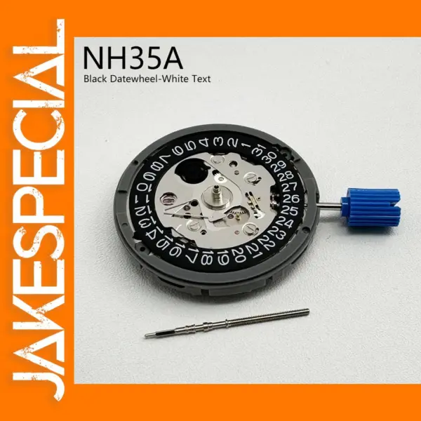NH35A Automatic Mechanical Watch Movement Black