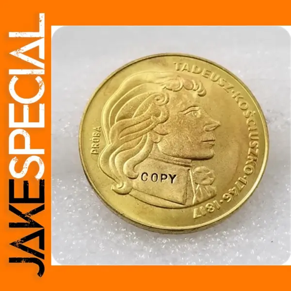 Kosciuszko Coin Replica - Gold 500 ZL