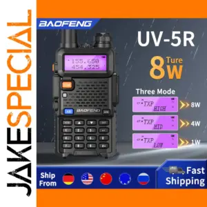 Baofeng UV-5R Dual Band Walkie Talkie 8W