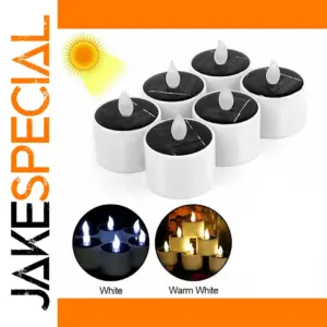 Outdoor Solar LED Tea Light Candles 5m Set