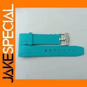 22mm Yellow and Black Rubber Watch Strap