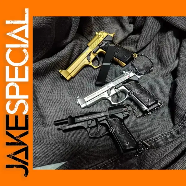 Mini G17 Alloy Pistol Keychain Pendant