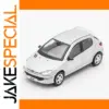1/64 Scale Silver Peugeot 206 Diecast Model