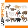 12-Count North American Animal Figurine Set