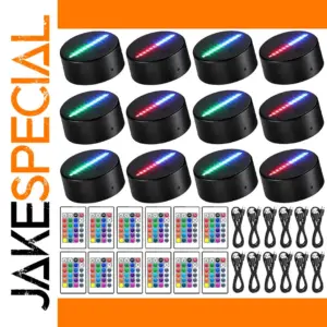 16-Color 3D LED Lamp Base for Atmosphere