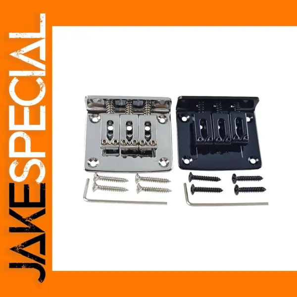 Zinc Alloy Bridge Tailpiece for 3-String Guitar
